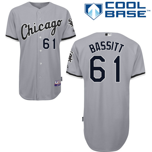 Chris Bassitt #61 MLB Jersey-Chicago White Sox Men's Authentic Road Gray Cool Base Baseball Jersey